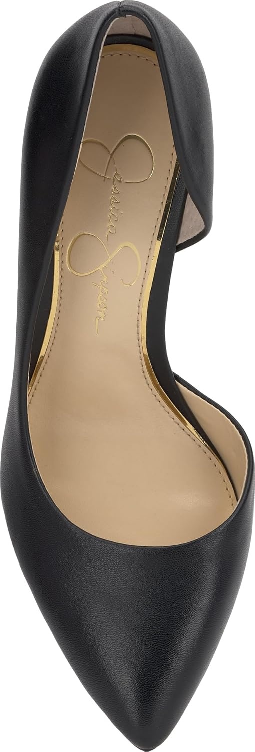 image:imageJessica Simpson Womens Prizma DOrsay PumpBlack Soft Silk Nappa