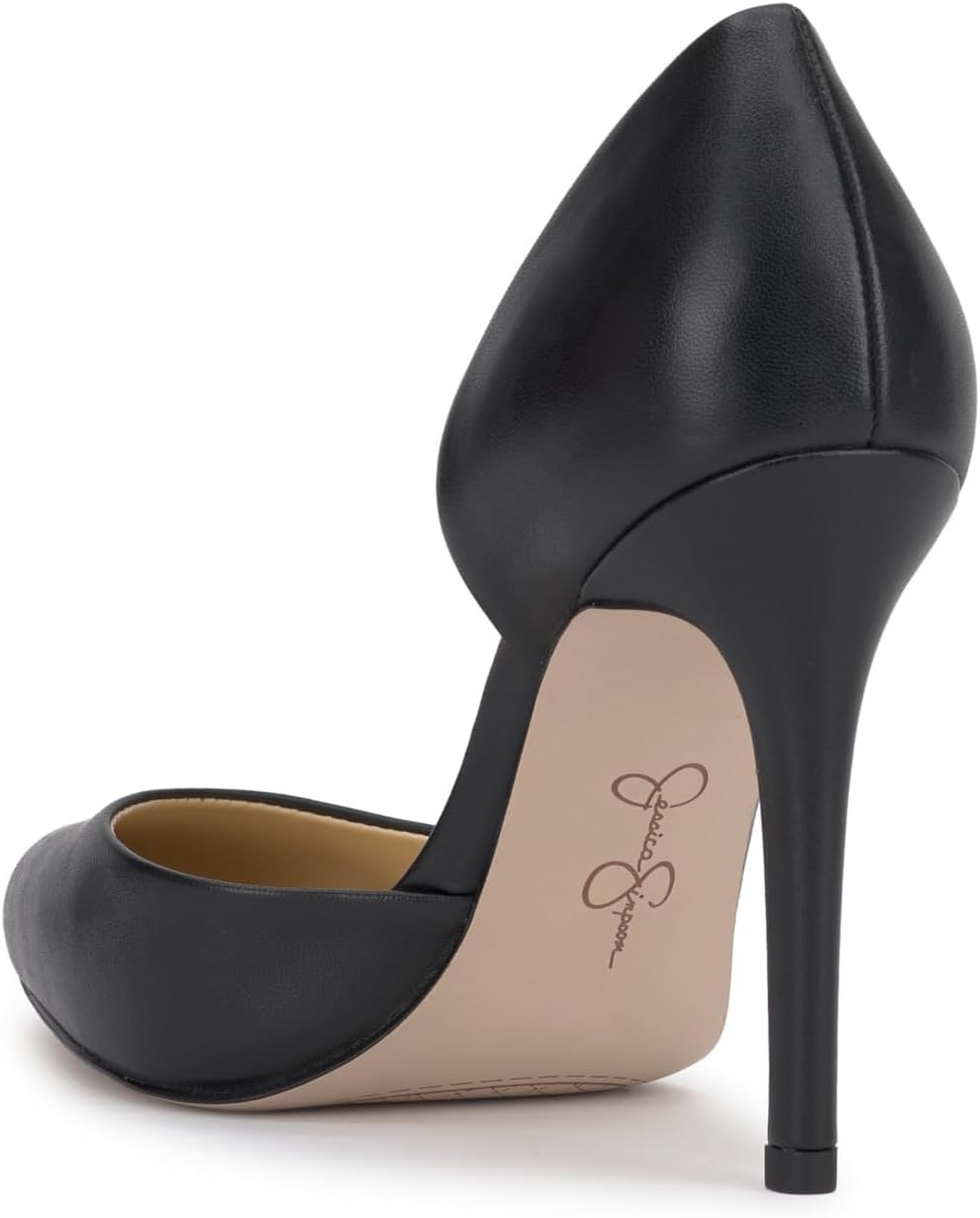 image:imageJessica Simpson Womens Prizma DOrsay PumpBlack Soft Silk Nappa