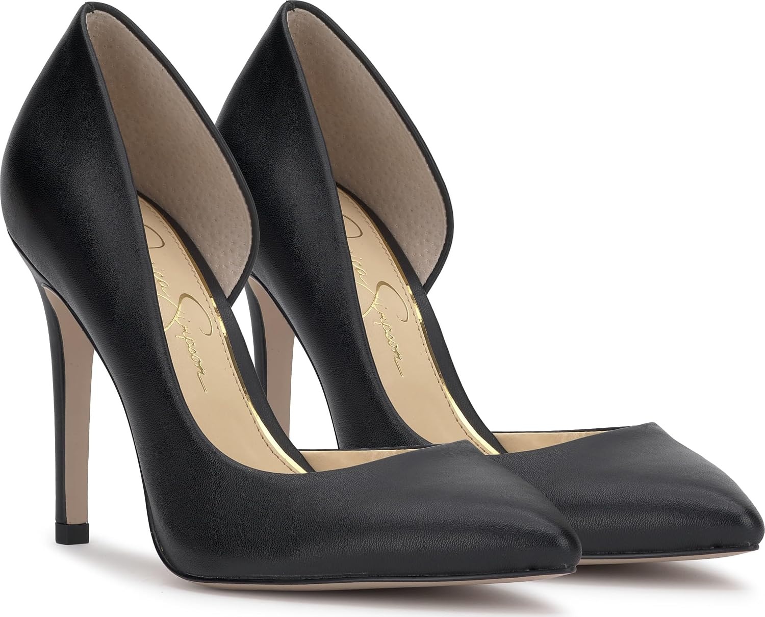 image:imageJessica Simpson Womens Prizma DOrsay PumpBlack Soft Silk Nappa