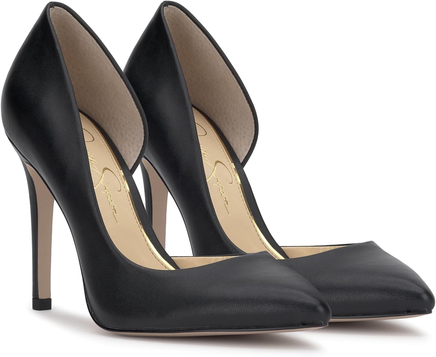 image:imageJessica Simpson Womens Prizma DOrsay PumpBlack Soft Silk Nappa