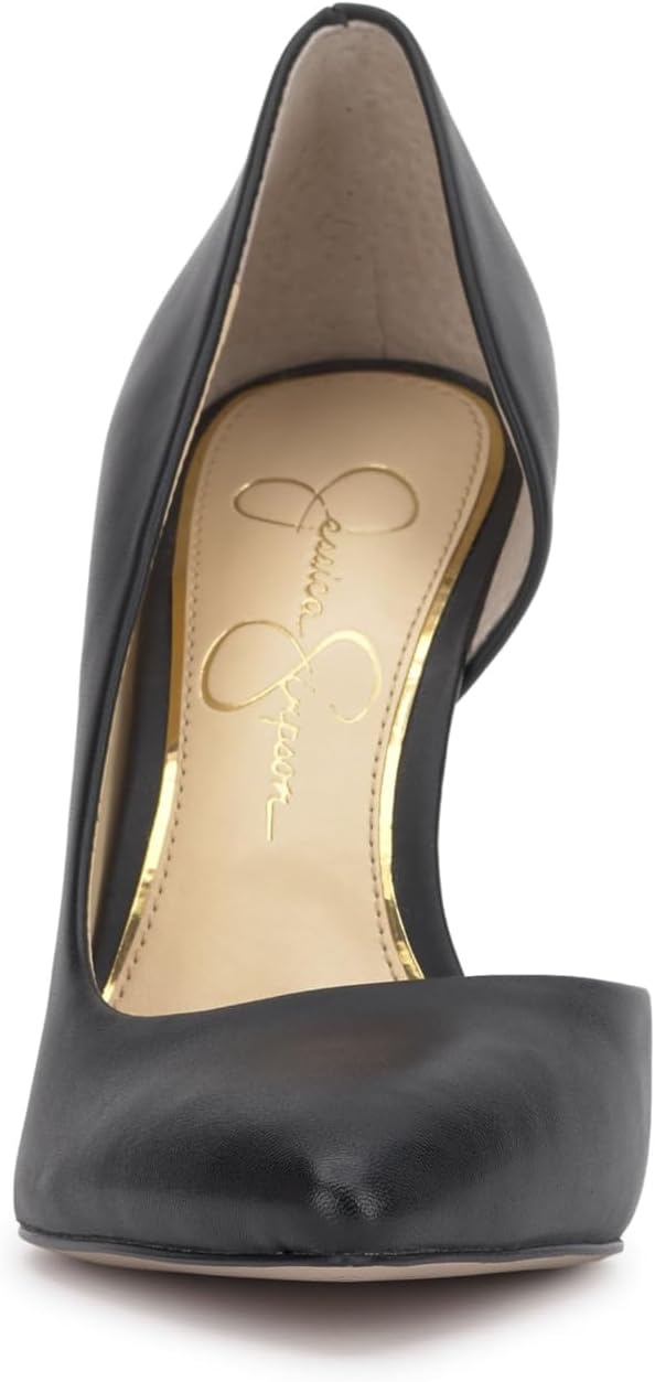 image:imageJessica Simpson Womens Prizma DOrsay PumpBlack Soft Silk Nappa