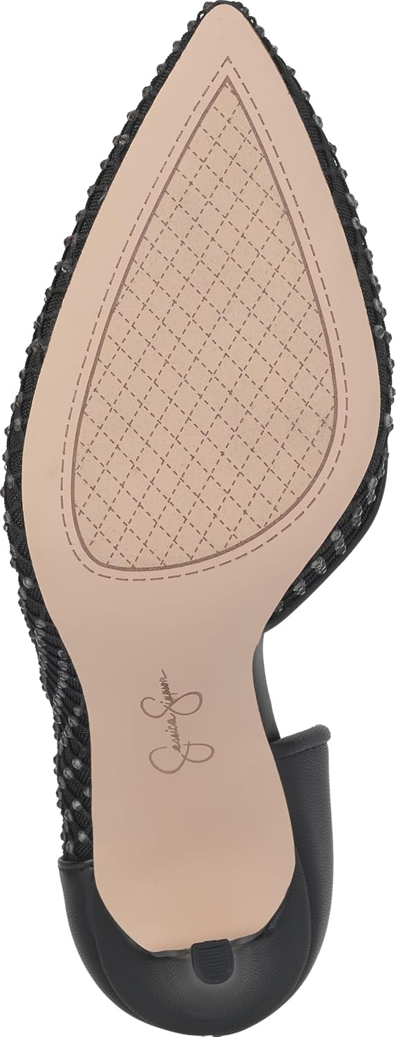 image:imageJessica Simpson Womens Prizma DOrsay PumpBlackBlack Fishnet