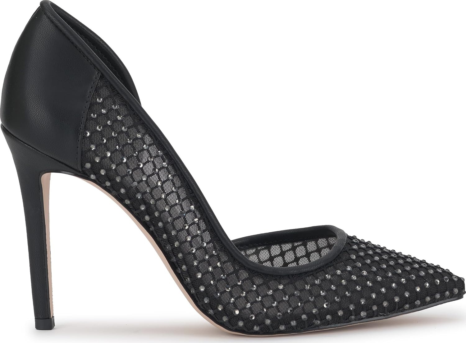 image:imageJessica Simpson Womens Prizma DOrsay PumpBlackBlack Fishnet