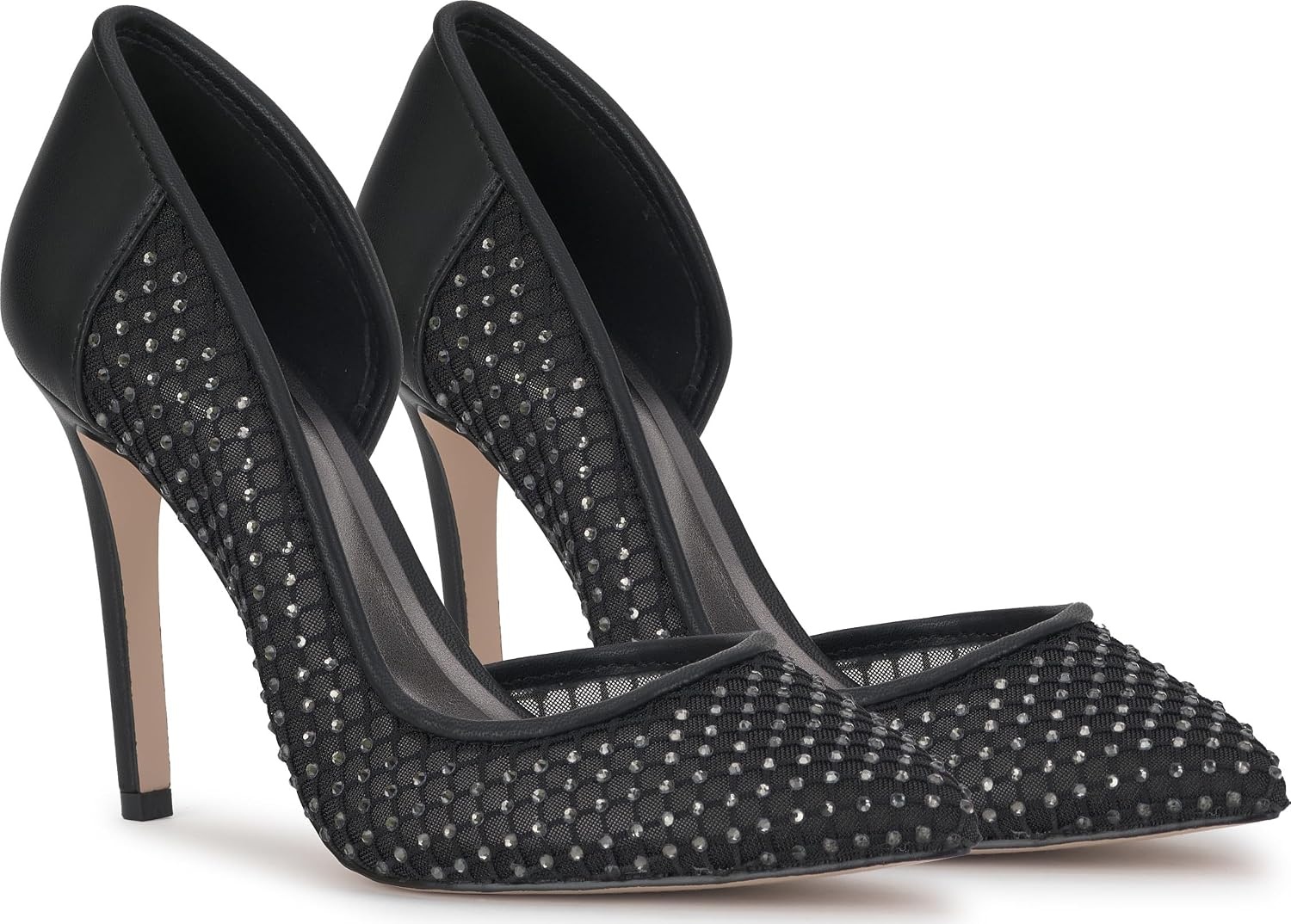 image:imageJessica Simpson Womens Prizma DOrsay PumpBlackBlack Fishnet