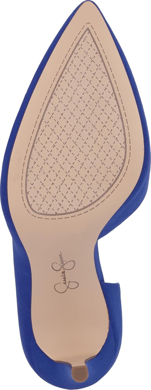 image:imageJessica Simpson Womens Prizma DOrsay PumpBlue Royale Supreme Microsuede