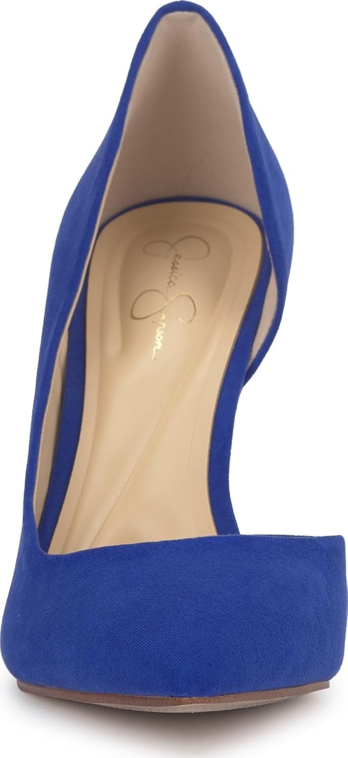 image:imageJessica Simpson Womens Prizma DOrsay PumpBlue Royale Supreme Microsuede