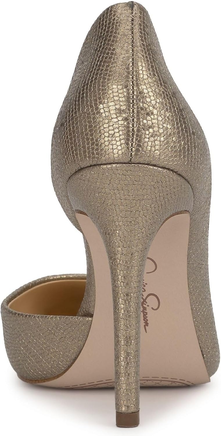 image:imageJessica Simpson Womens Prizma DOrsay PumpBronze Glistening Lizard