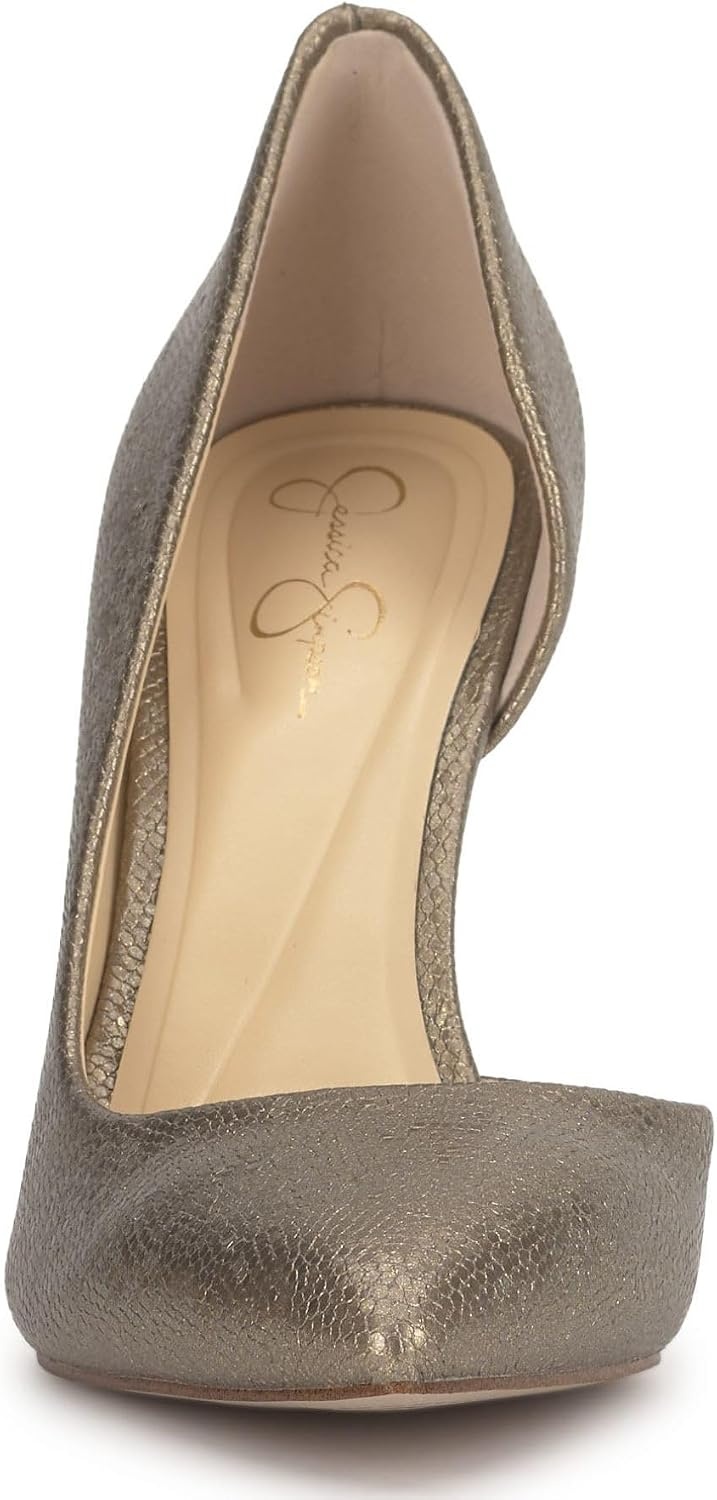 image:imageJessica Simpson Womens Prizma DOrsay PumpBronze Glistening Lizard