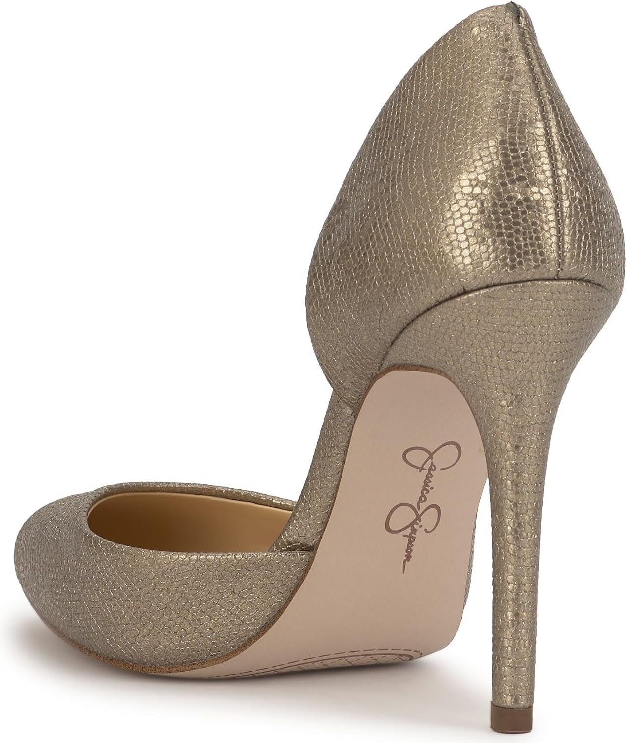 image:imageJessica Simpson Womens Prizma DOrsay PumpBronze Glistening Lizard