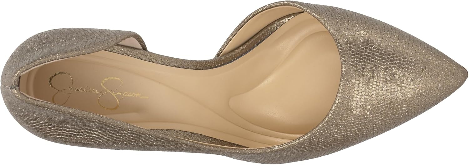 image:imageJessica Simpson Womens Prizma DOrsay PumpBronze Glistening Lizard