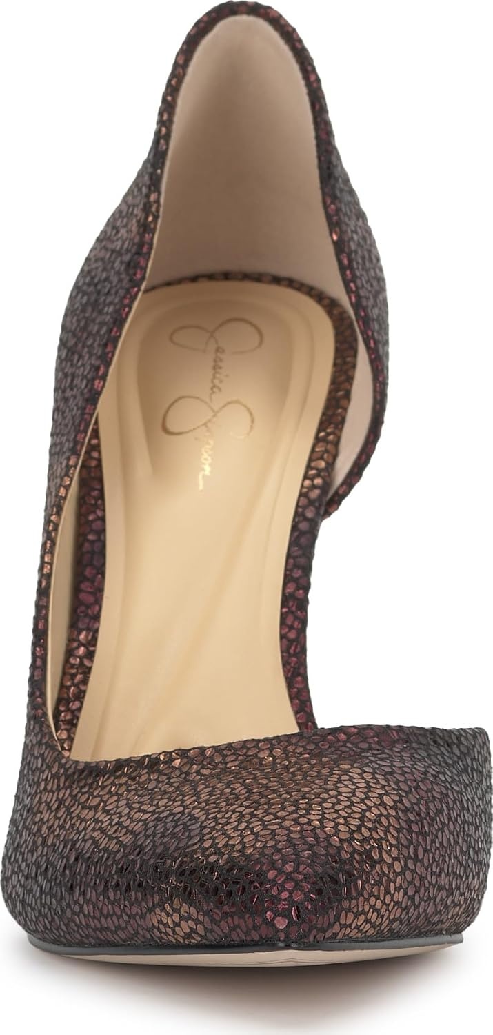image:imageJessica Simpson Womens Prizma DOrsay PumpBronze Multi Speckled Snake Print