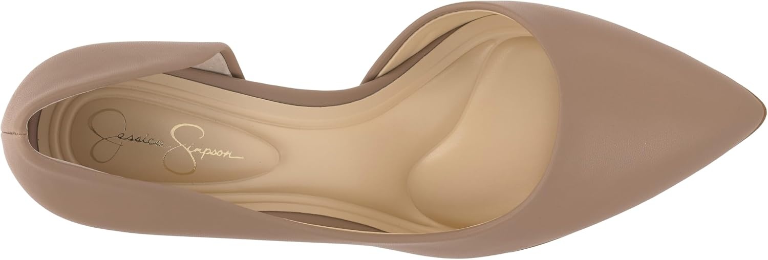 image:imageJessica Simpson Womens Prizma DOrsay PumpChai Latte Smooth