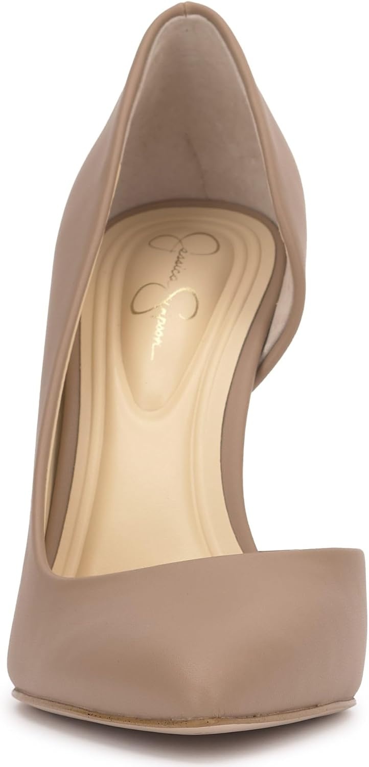 image:imageJessica Simpson Womens Prizma DOrsay PumpChai Latte Smooth