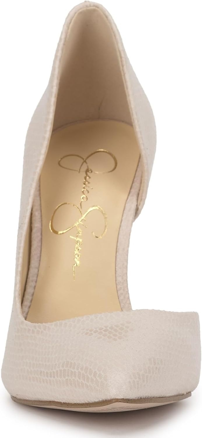 image:imageJessica Simpson Womens Prizma DOrsay PumpChalkSnake