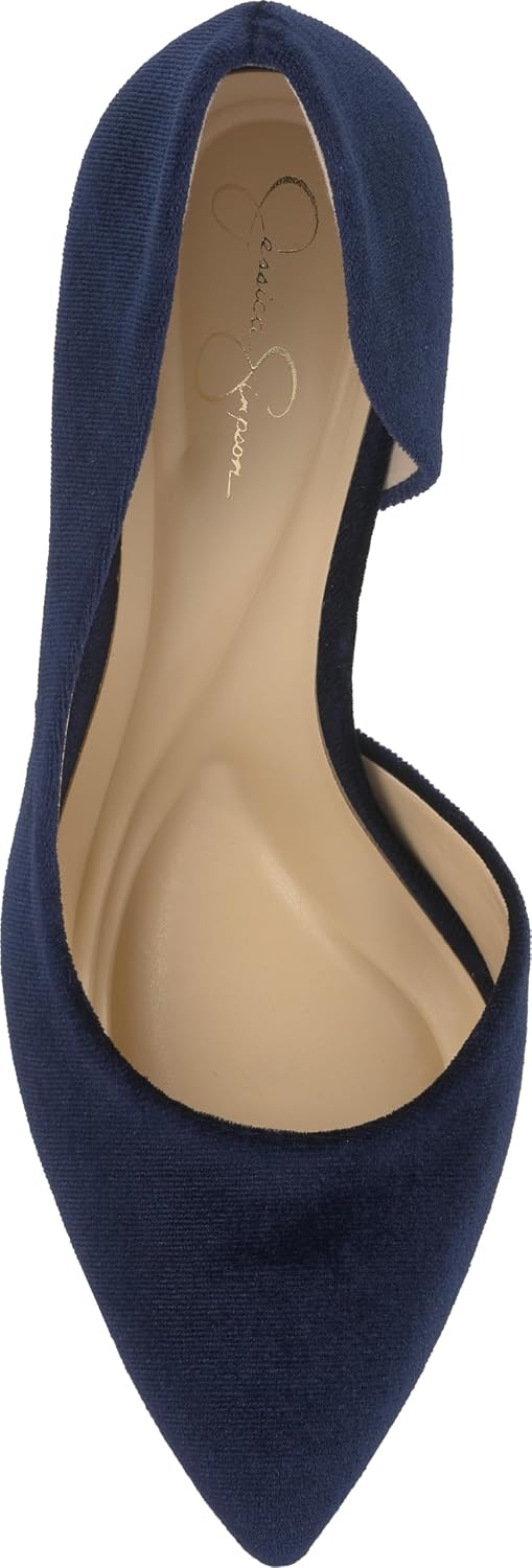 image:imageJessica Simpson Womens Prizma DOrsay PumpDark Night Lux Velvet