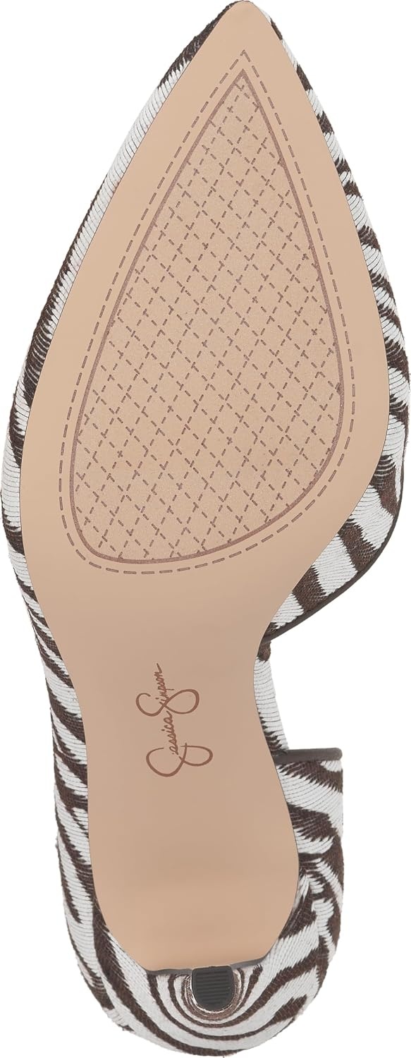 image:imageJessica Simpson Womens Prizma DOrsay PumpIvoryBrown Zebra