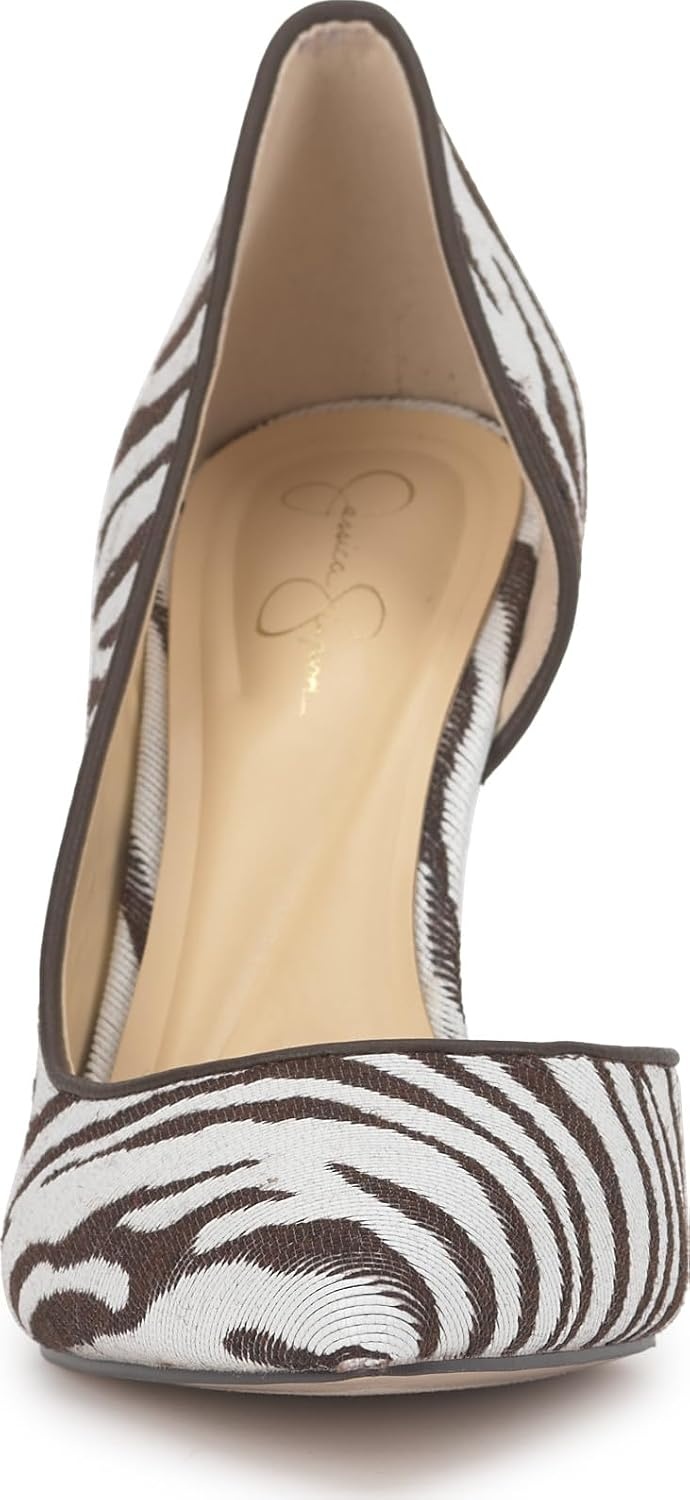 image:imageJessica Simpson Womens Prizma DOrsay PumpIvoryBrown Zebra