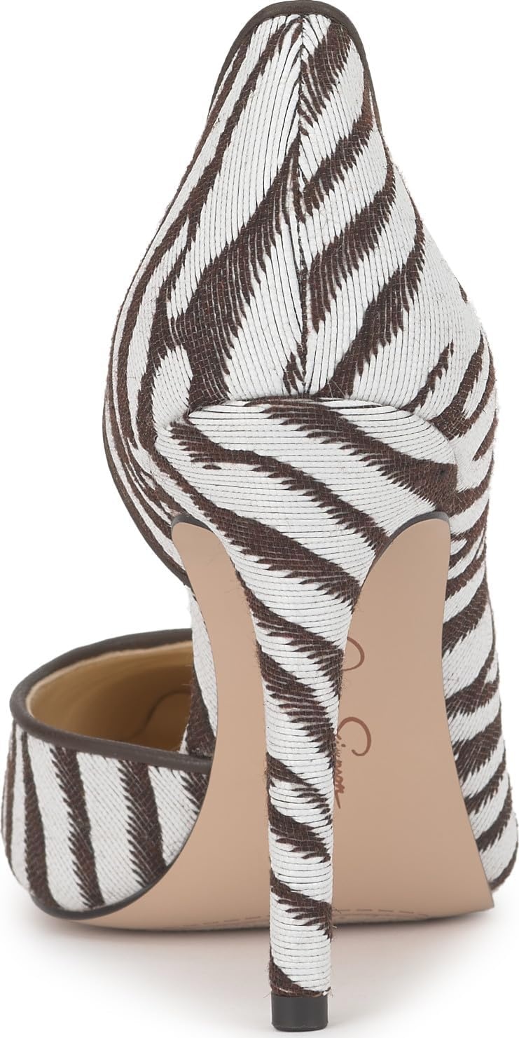 image:imageJessica Simpson Womens Prizma DOrsay PumpIvoryBrown Zebra