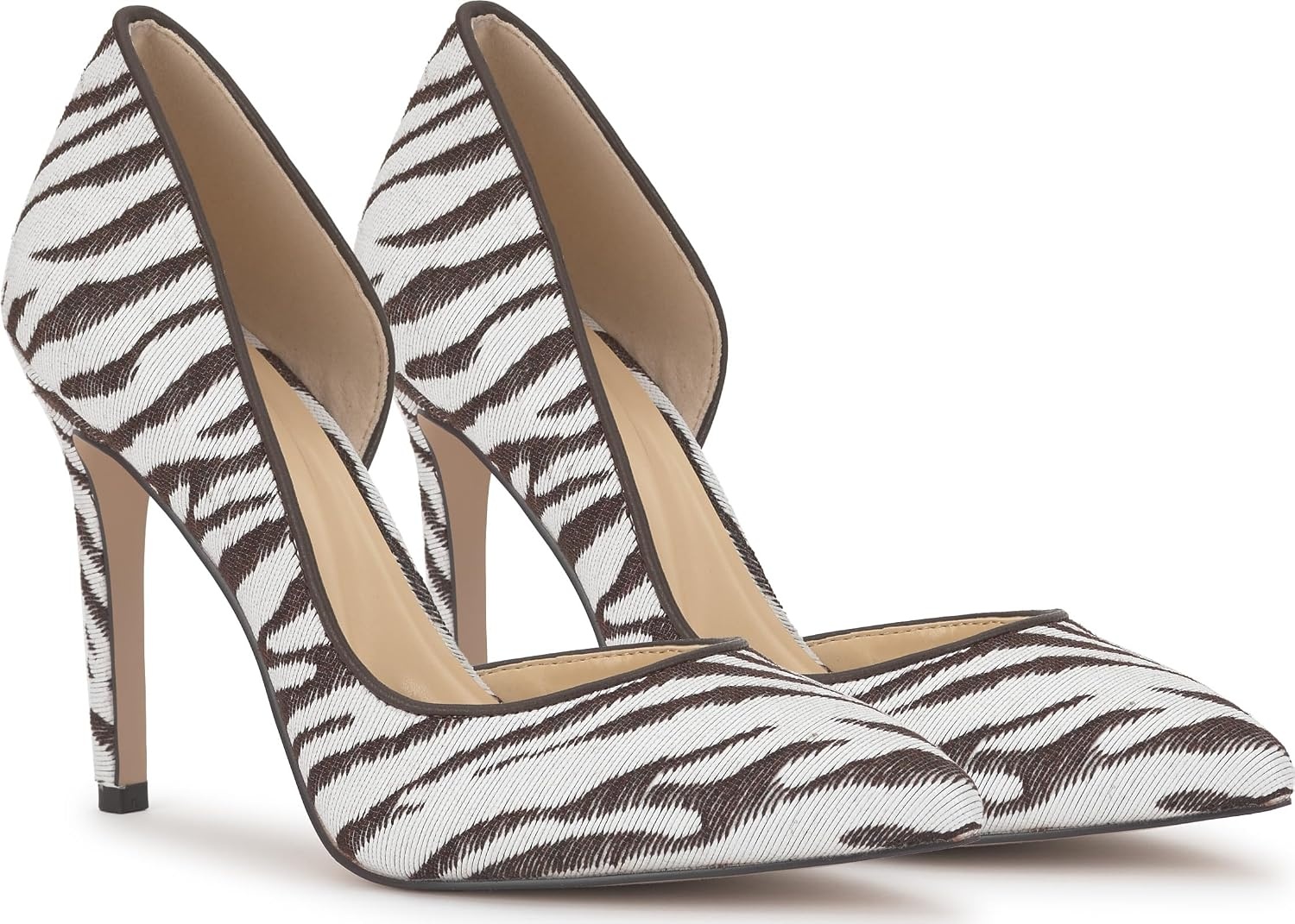 image:imageJessica Simpson Womens Prizma DOrsay PumpIvoryBrown Zebra