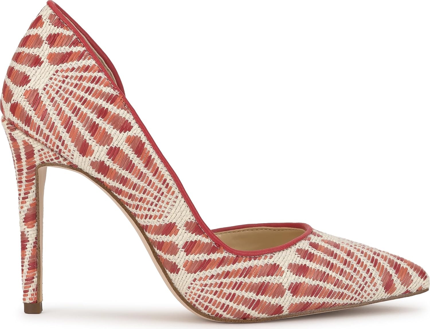 image:imageJessica Simpson Womens Prizma DOrsay PumpPoppy Combo Raffia