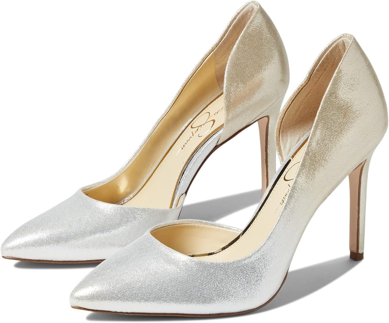 image:imageJessica Simpson Womens Prizma DOrsay PumpSilverChampagne Metallic Ombre