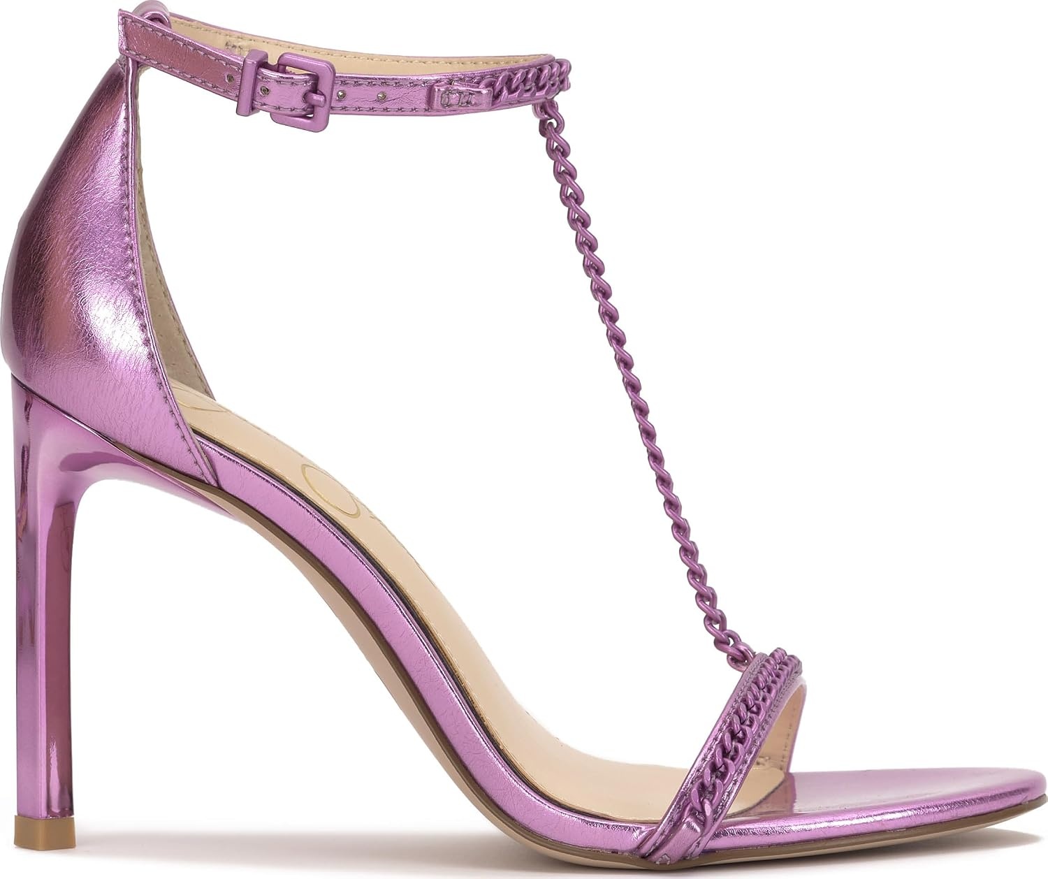 image:imageJessica Simpson Womens Qiven TStrap High Heel Sandal with Chain DetailPale Purple