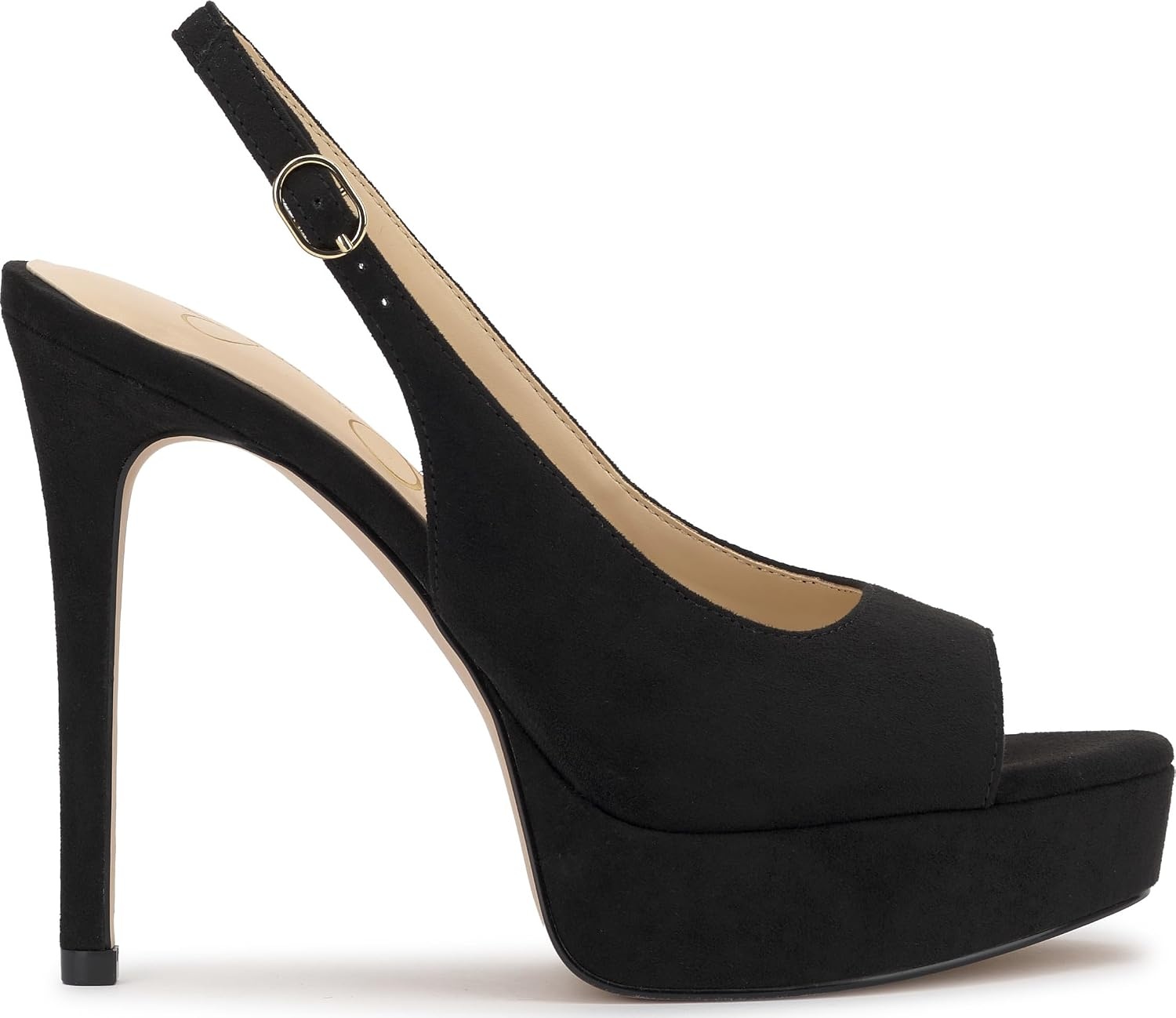 image:imageJessica Simpson Womens Sibilla Slingback Platform PumpBlack Supreme Microsuede