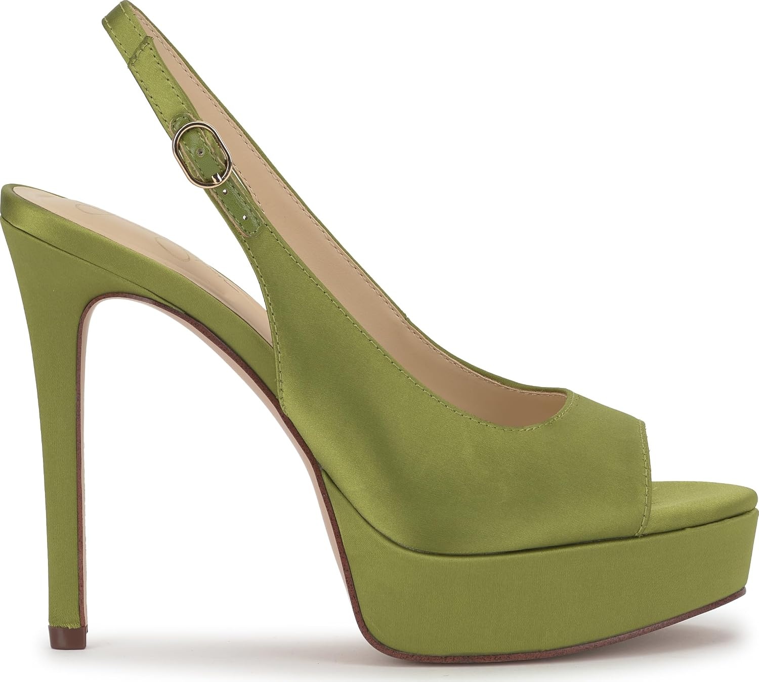 image:imageJessica Simpson Womens Sibilla Slingback Platform PumpBotanical Green Satin