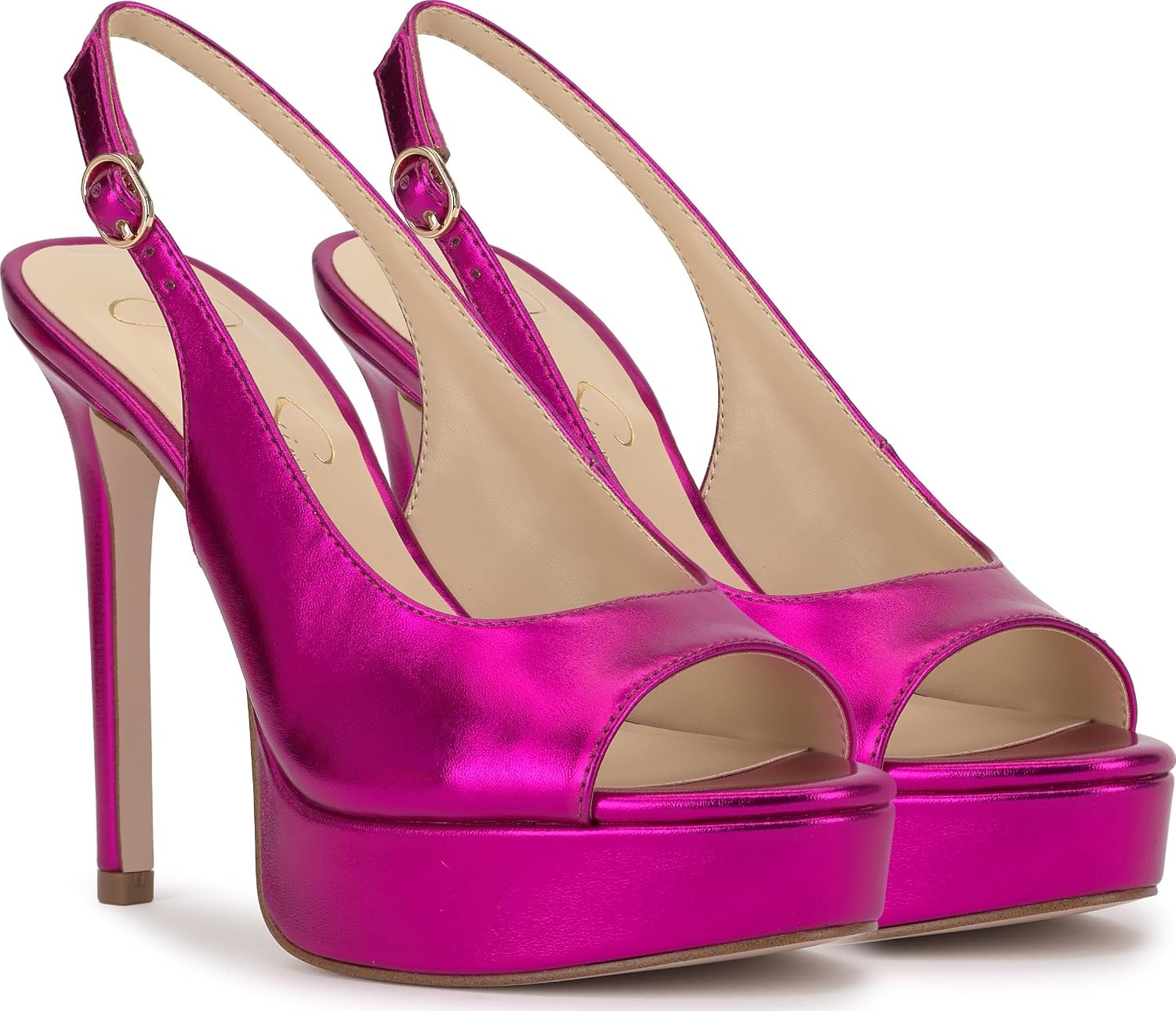 image:imageJessica Simpson Womens Sibilla Slingback Platform PumpBright Fuchsia