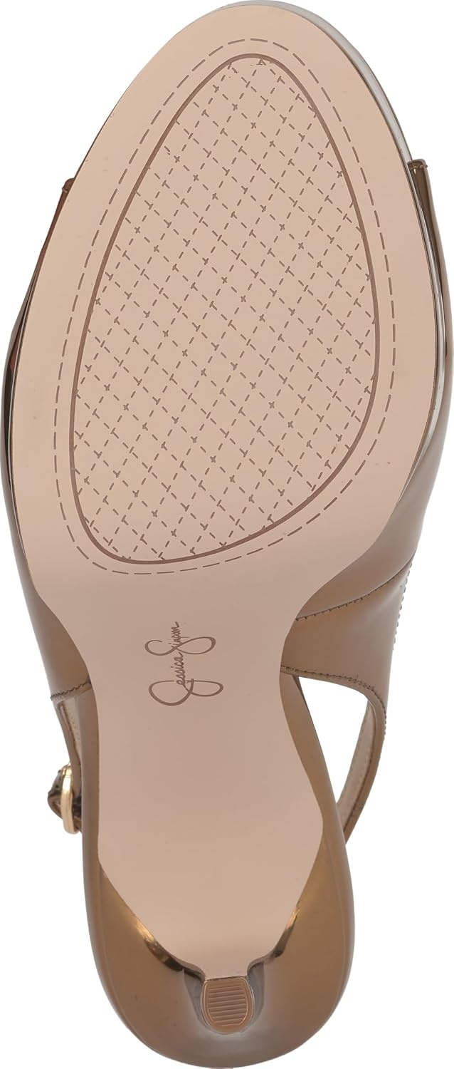 image:imageJessica Simpson Womens Sibilla Slingback Platform PumpBronze Mirror Metallic