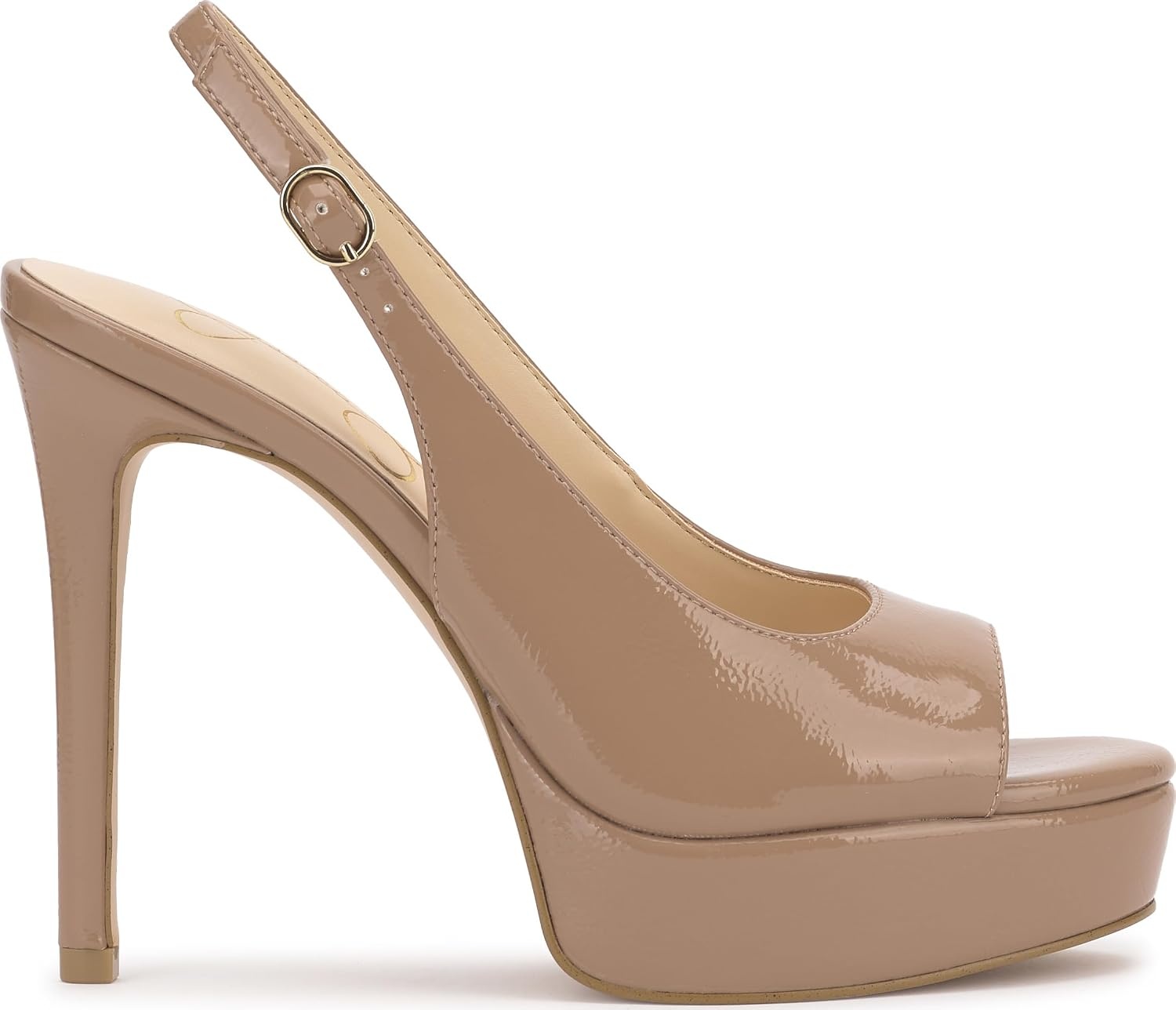 image:imageJessica Simpson Womens Sibilla Slingback Platform PumpChai Latte Crinkle Patent
