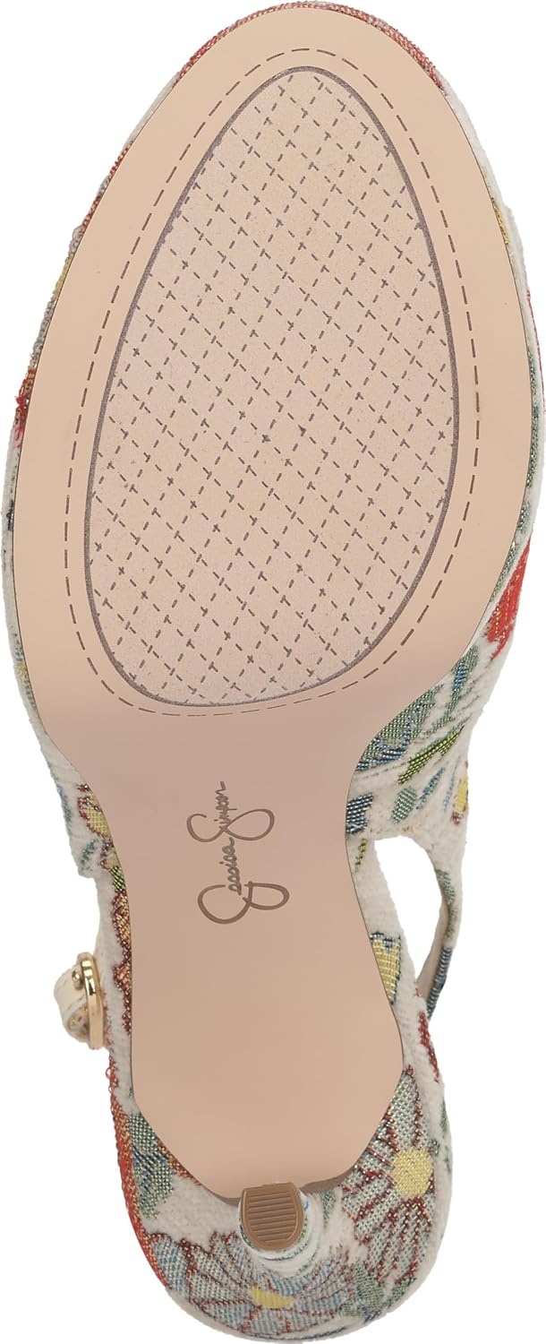 image:imageJessica Simpson Womens Sibilla Slingback Platform PumpCream Multi