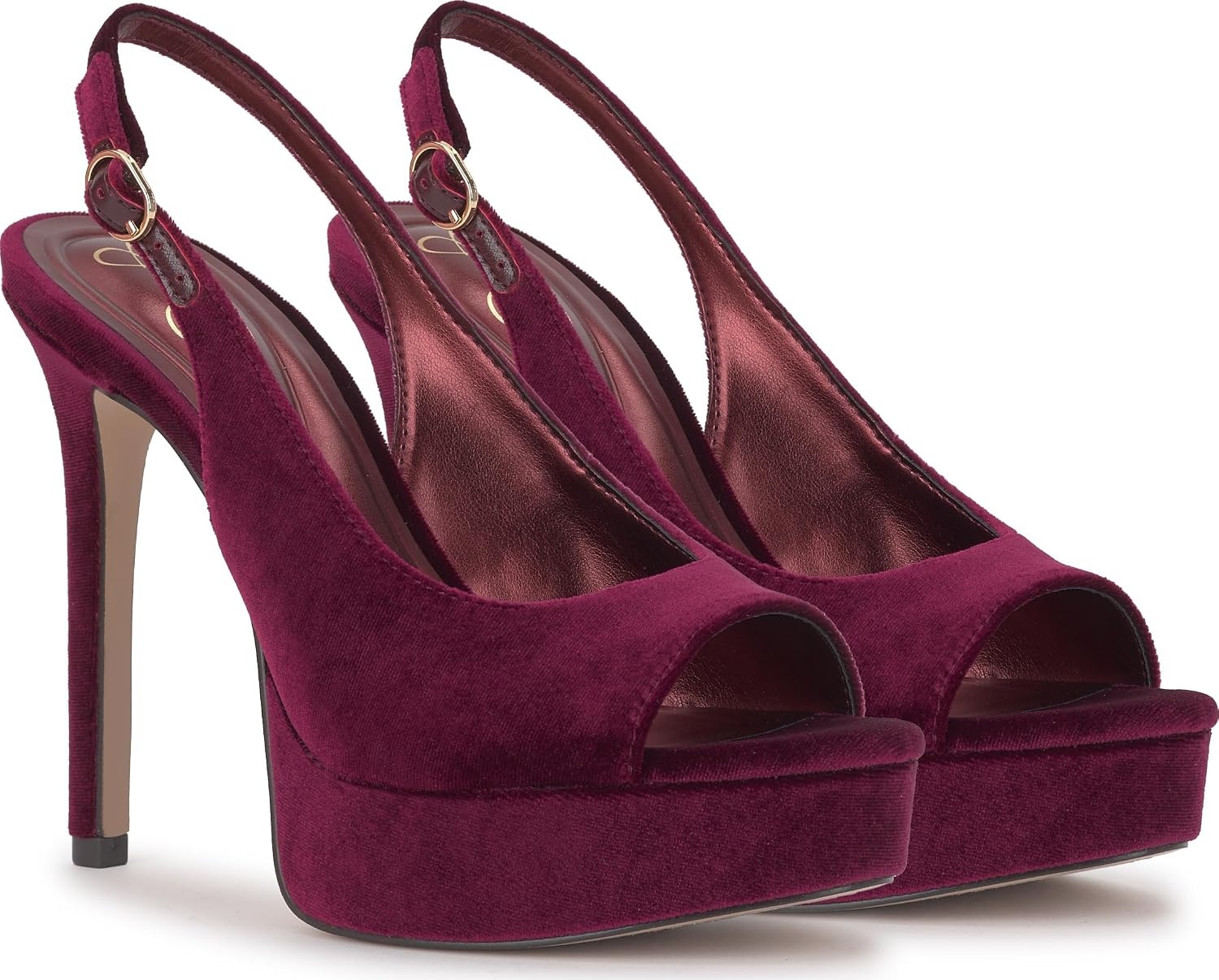 image:imageJessica Simpson Womens Sibilla Slingback Platform PumpDark Cherry Lux Velvet