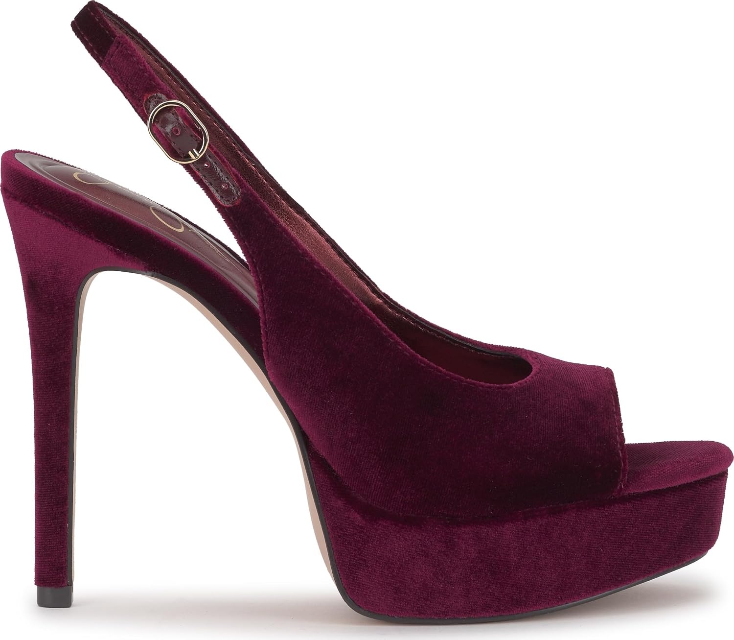 image:imageJessica Simpson Womens Sibilla Slingback Platform PumpDark Cherry Lux Velvet