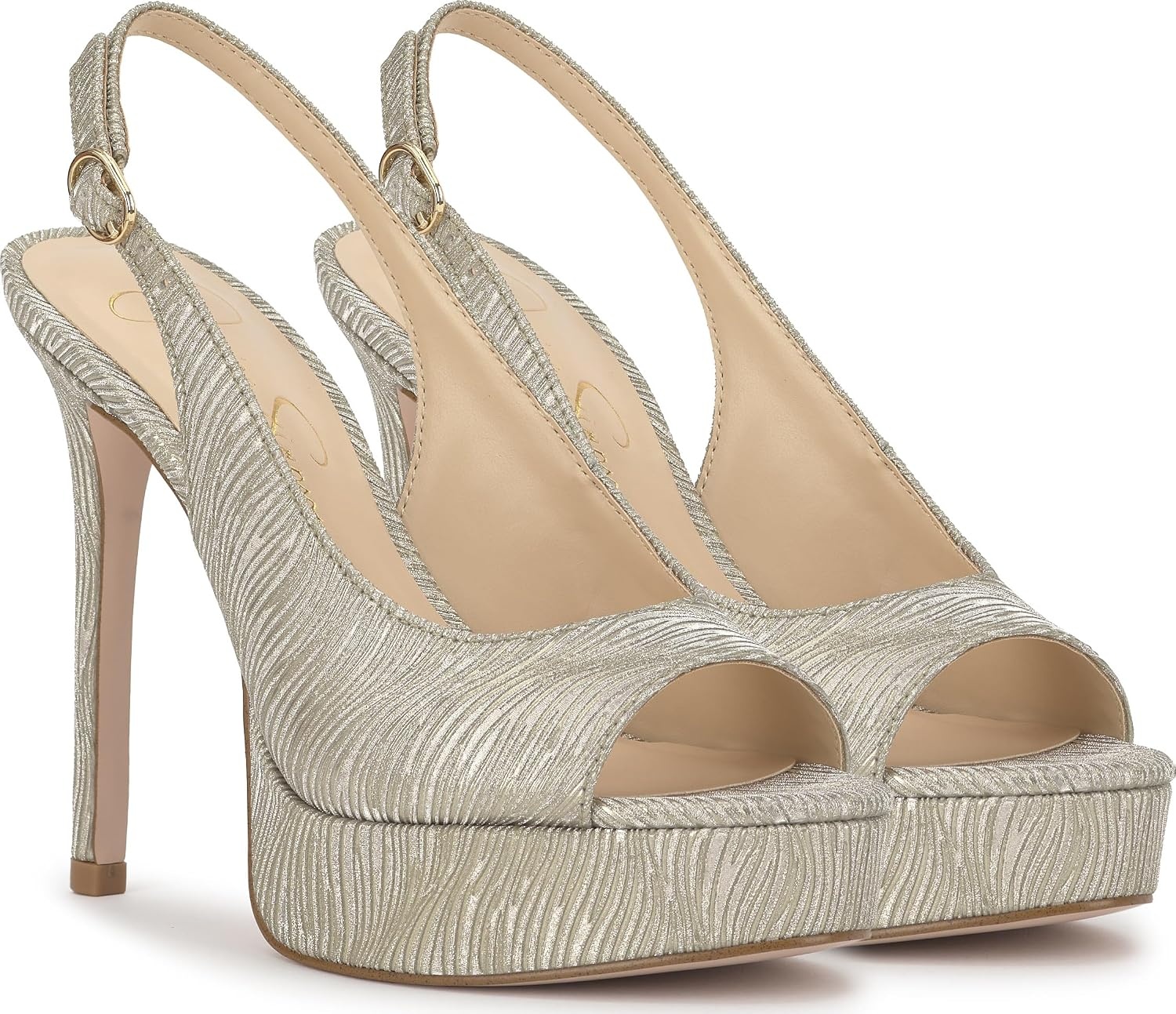 image:imageJessica Simpson Womens Sibilla Slingback Platform PumpLight Gold