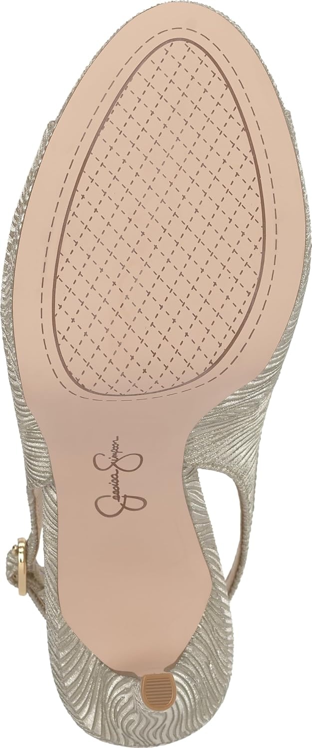 image:imageJessica Simpson Womens Sibilla Slingback Platform PumpLight Gold