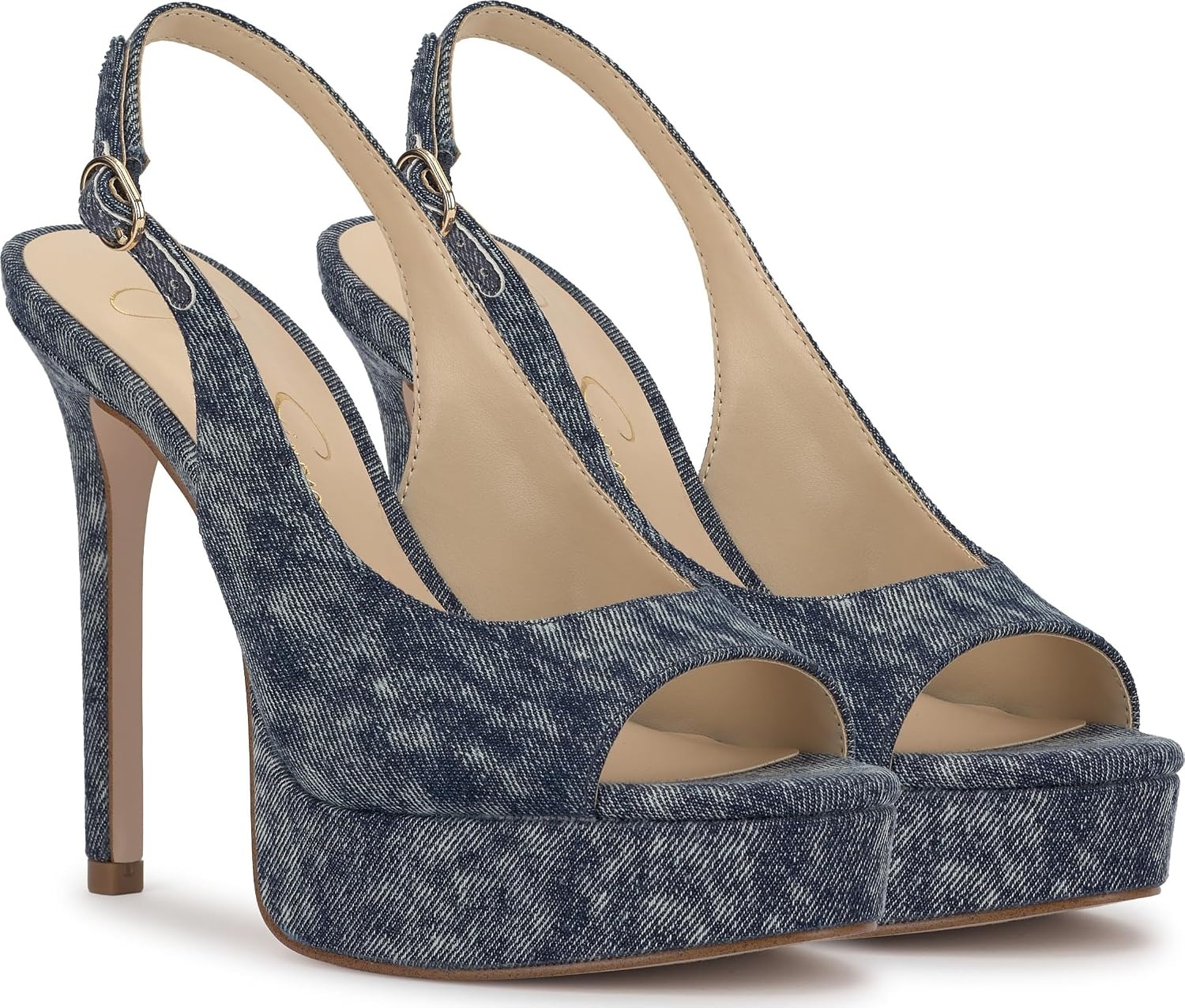 image:imageJessica Simpson Womens Sibilla Slingback Platform PumpShadow Blue