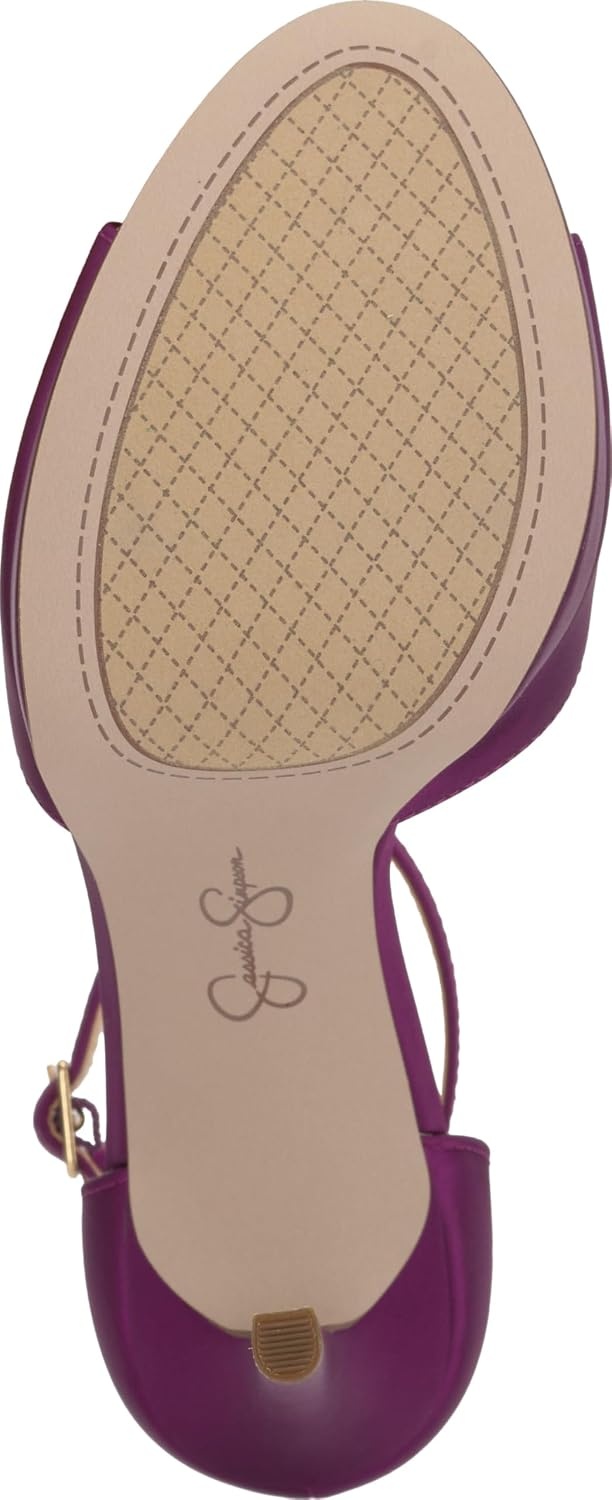 image:imageJessica Simpson Womens Sohilea Platform Peep Toe PumpBayberry Satin