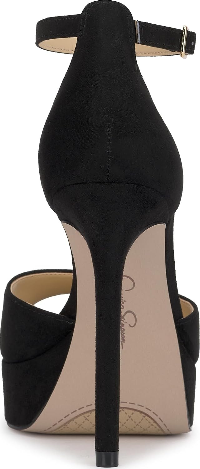 image:imageJessica Simpson Womens Sohilea Platform Peep Toe PumpBlack Supreme Microsuede