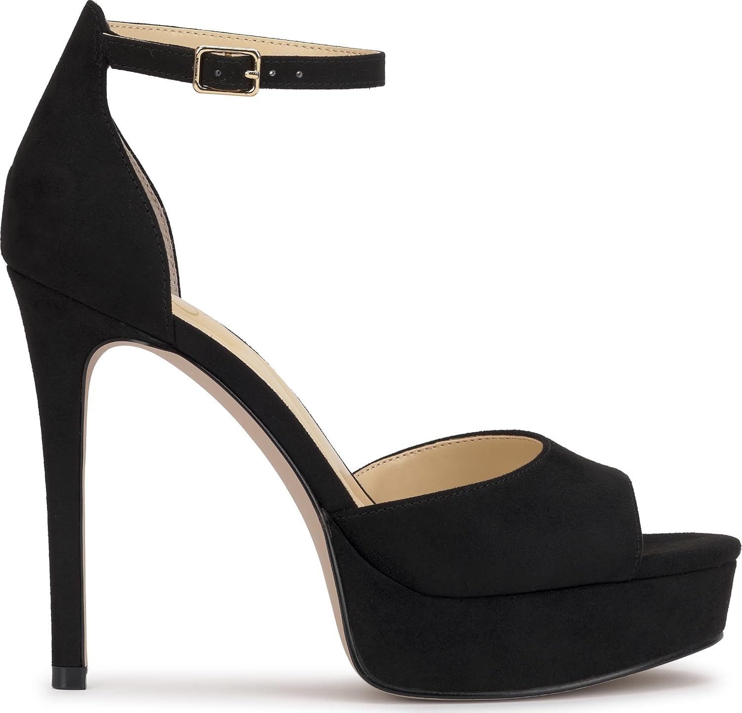 image:imageJessica Simpson Womens Sohilea Platform Peep Toe PumpBlack Supreme Microsuede