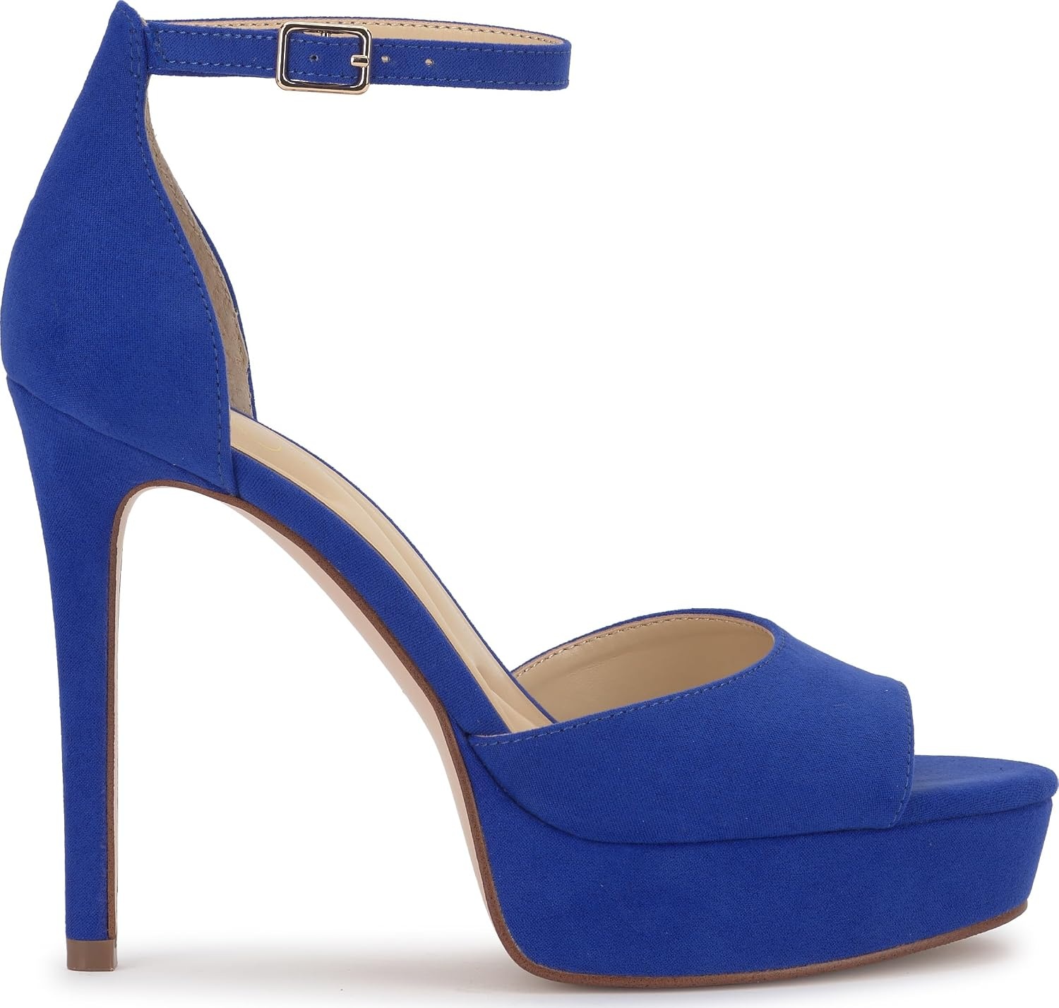 image:imageJessica Simpson Womens Sohilea Platform Peep Toe PumpBlue Royale Supreme Microsuede