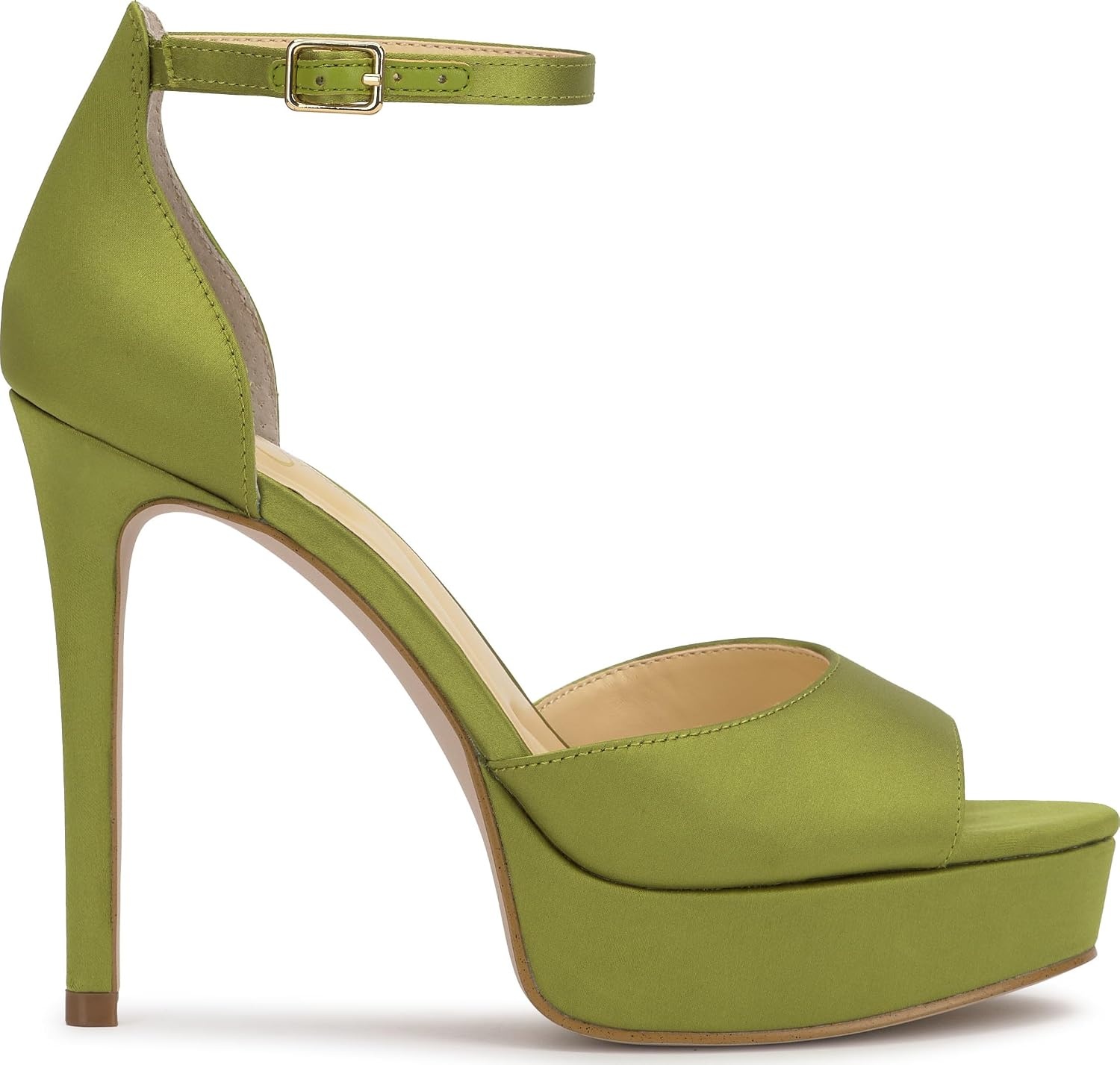 image:imageJessica Simpson Womens Sohilea Platform Peep Toe PumpBotanical Green Satin
