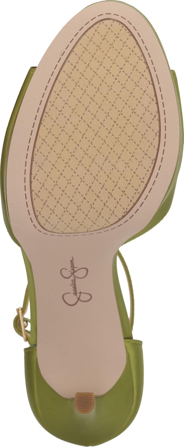 image:imageJessica Simpson Womens Sohilea Platform Peep Toe PumpBotanical Green Satin