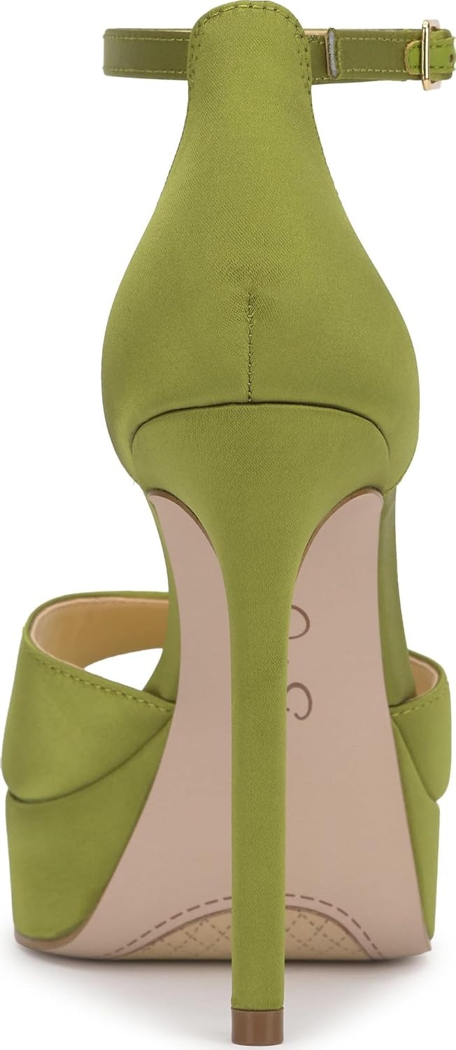 image:imageJessica Simpson Womens Sohilea Platform Peep Toe PumpBotanical Green Satin