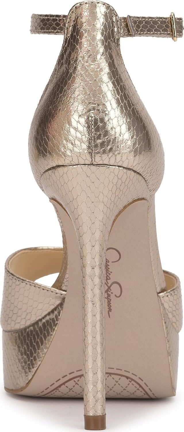 image:imageJessica Simpson Womens Sohilea Platform Peep Toe PumpChampagne