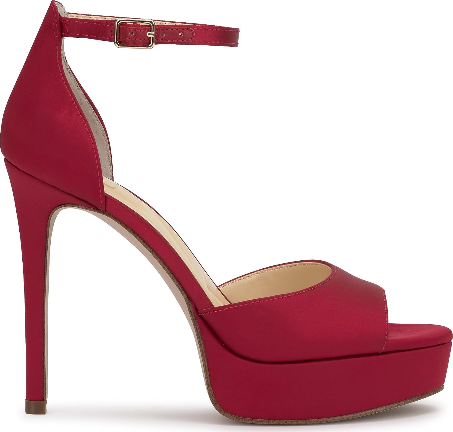 image:imageJessica Simpson Womens Sohilea Platform Peep Toe PumpChili Pepper Satin