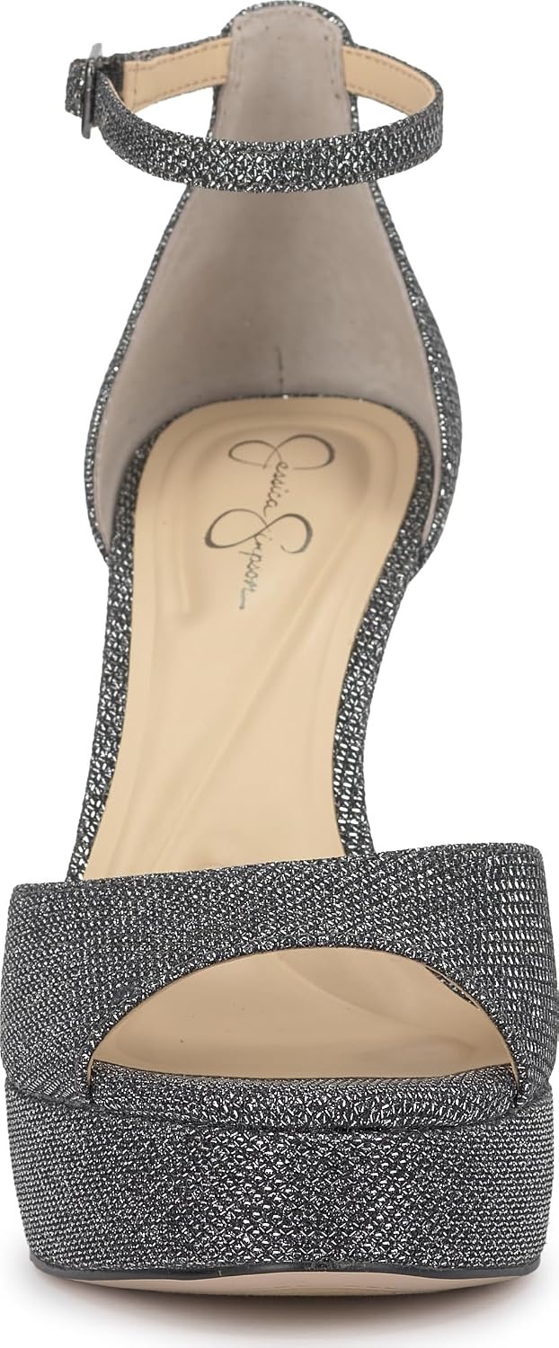 image:imageJessica Simpson Womens Sohilea Platform Peep Toe PumpLight Anthracite