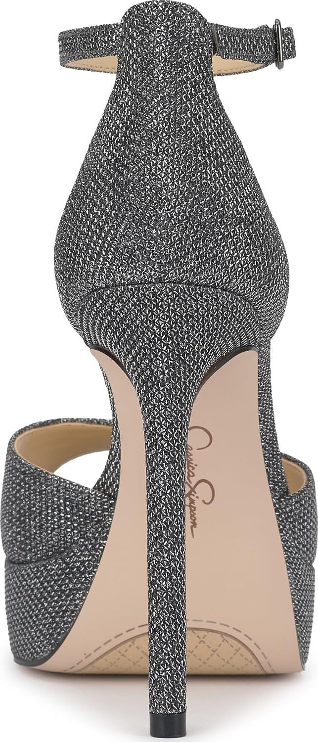 image:imageJessica Simpson Womens Sohilea Platform Peep Toe PumpLight Anthracite