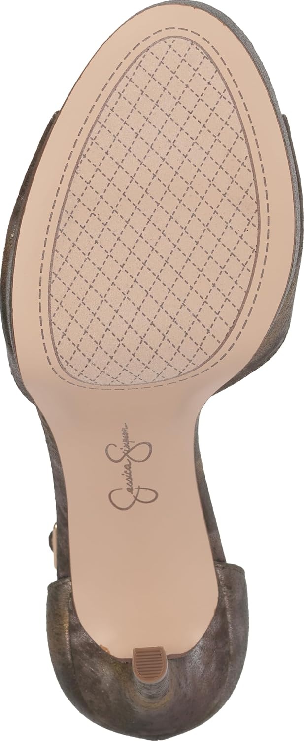 image:imageJessica Simpson Womens Sohilea Platform Peep Toe PumpMetallic Combo Sateen