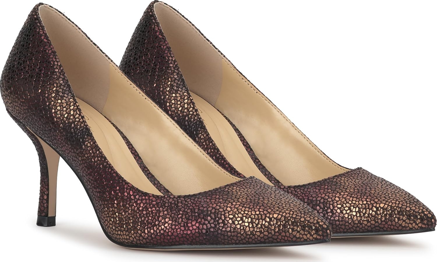 image:imageJessica Simpson Womens Voemi Pointed Toe PumpBronze Multi Speckled Snake Print